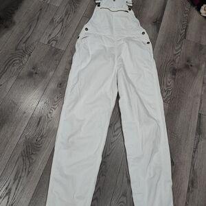 American Apparel White Women Jeans Overalls